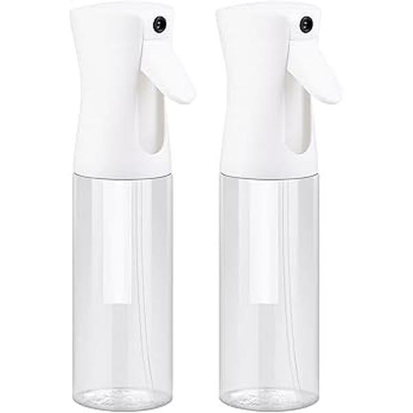 2025 Ultra-Fine Continuous Spray Bottles (2-Pack) – Mist Sprayer for Hair, Plants, Cleaning & Home Use