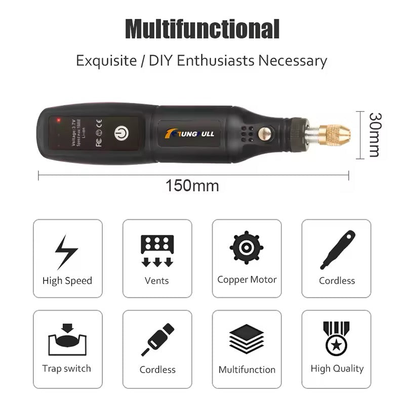 USB Cordless Drill Rotary Tool