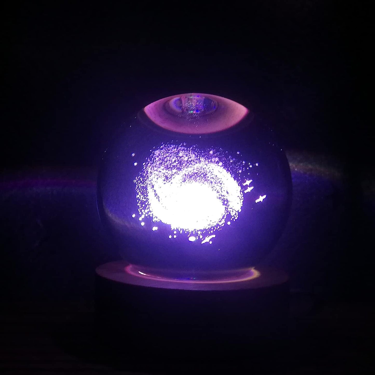 3D Galaxy Crystal Ball Night Light – 16-Color Changing LED Lamp with Remote, Large Crystal Sphere for Bedroom Décor & Gifts for Teens