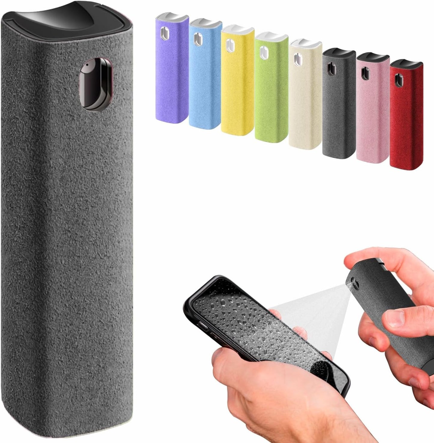 Car Screen Cleaner, 3 In 1 Fingerprint Proof Screen Mist Cleaner, Spray Wipe Cleaner, Suitable for All Phones, Computer, Laptop, Tablet and Car Screen, Men Gifts, Car Accessories