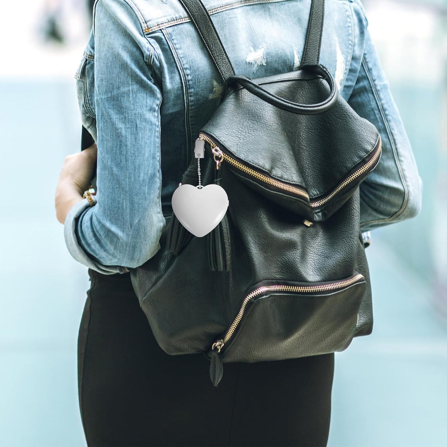 USB-Powered Heart-Shaped LED Night Light for Purses
