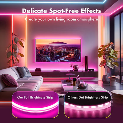 Neon Rope Lights, 16.4FT RGB LED Strip Lights App Control,IR remote,Music Syncing,Outdoor