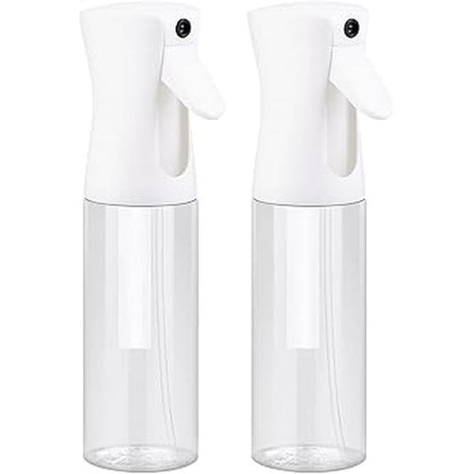 2025 Ultra-Fine Continuous Spray Bottles (2-Pack) – Mist Sprayer for Hair, Plants, Cleaning & Home Use