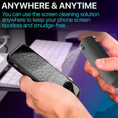 Car Screen Cleaner, 3 In 1 Fingerprint Proof Screen Mist Cleaner, Spray Wipe Cleaner, Suitable for All Phones, Computer, Laptop, Tablet and Car Screen, Men Gifts, Car Accessories