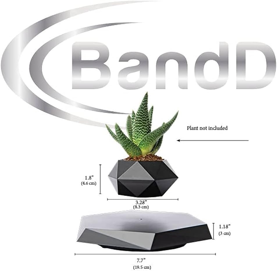 Levitating Plant Pot - Floating Plant Pot for Small Plants. Levitating Decor for Home & Office Magnetic Floating Levitating Display