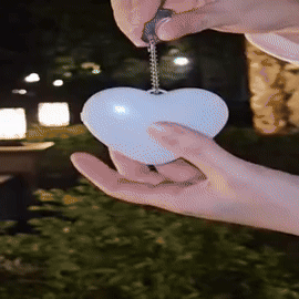 USB-Powered Heart-Shaped LED Night Light for Purses