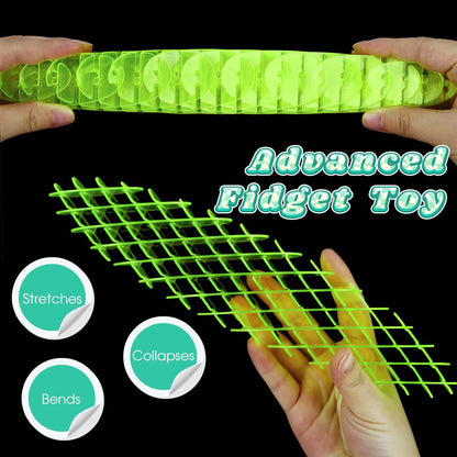 Green Worm Pocket Toy Stretchy Squeeze Toys Stress Relief Fidget