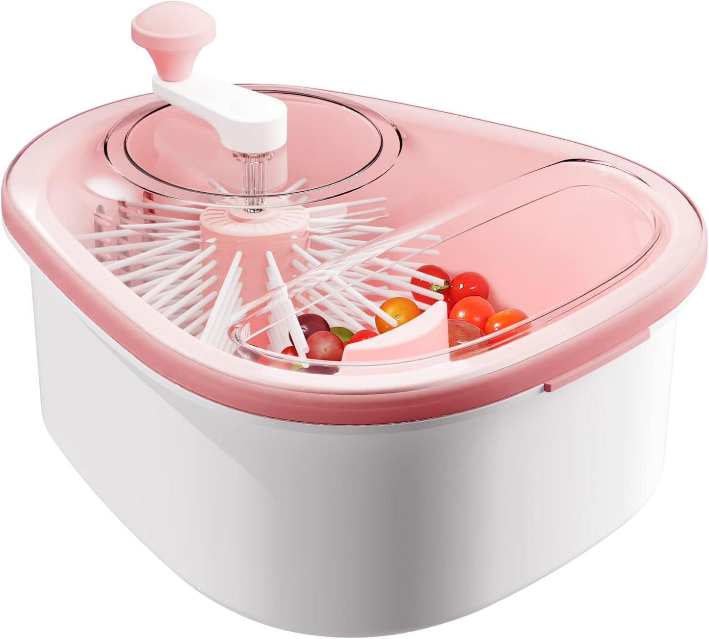 Fruit Cleaner Spinner, Large Fruit Washer Spinner with Brush, Fruit Cleaning with Fruit Washing Bowl, Fruit and Salad Cleaner with Fruit Spinner Bowl,Fruit and Vegetable Scrubber