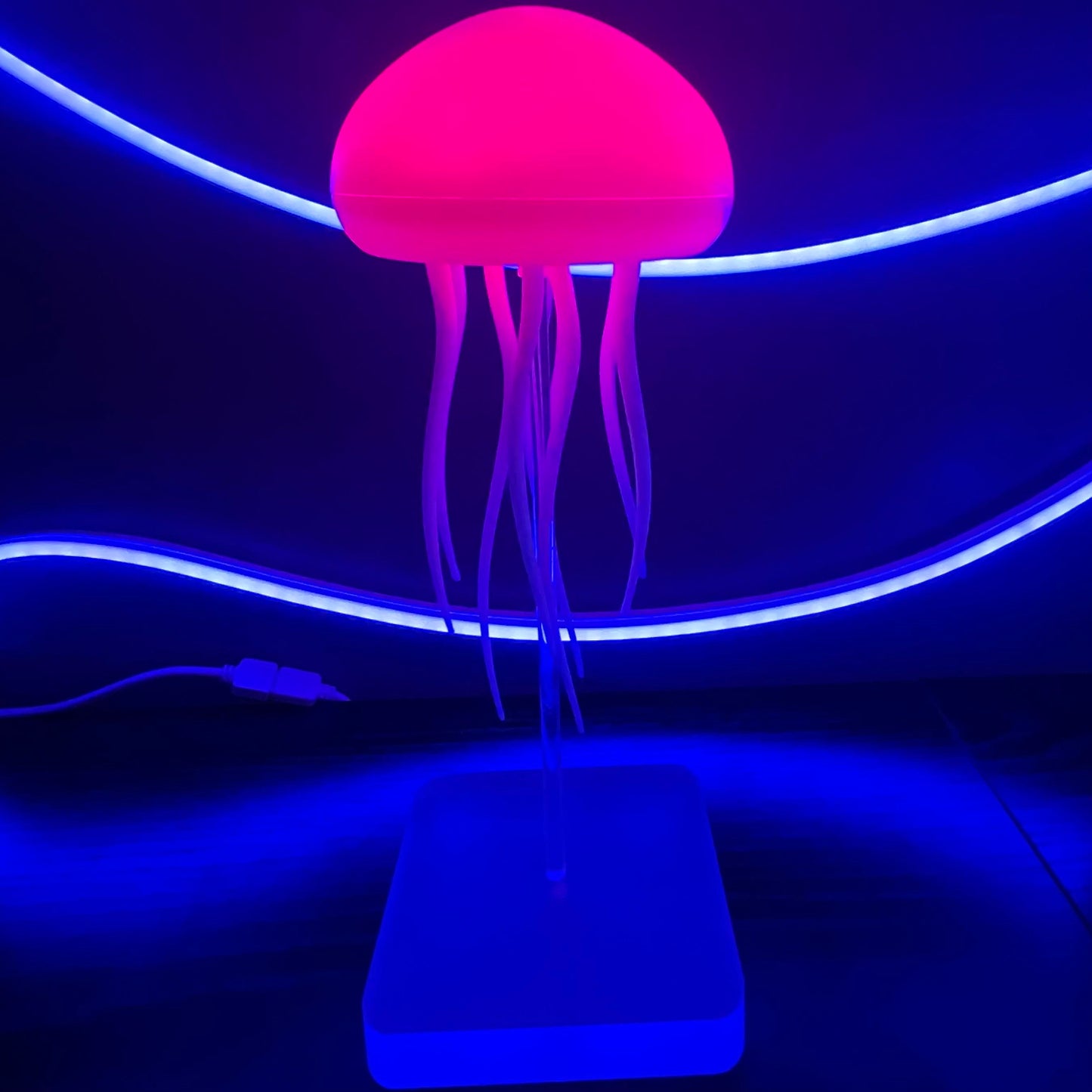 Jellyfish Lamp Real - Soothing Color Changing Aquarium Light for Home