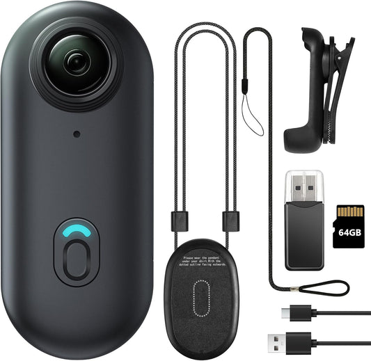 1080P Mini Body Camera, Wearable Action Body Cam, Thumb Size Hands Free Recording Body Worn Camera, Premium Portable Camcorder Mount Anywhere for Pet Walking, Work, Travel