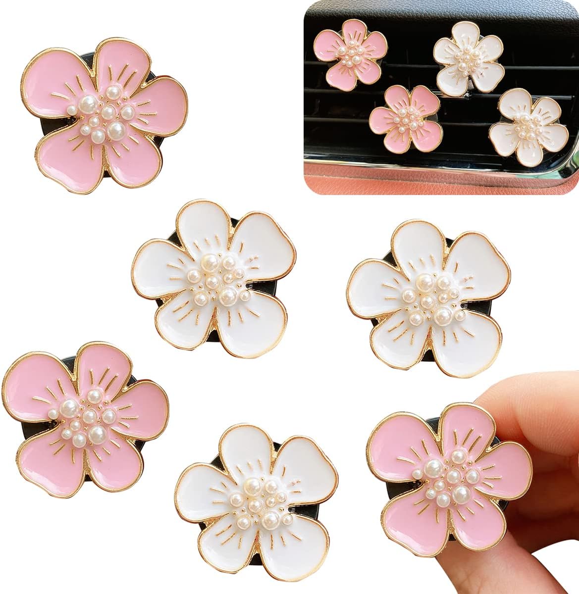 Cute Flower Air Fresheners Vent Clips (6 PCS)