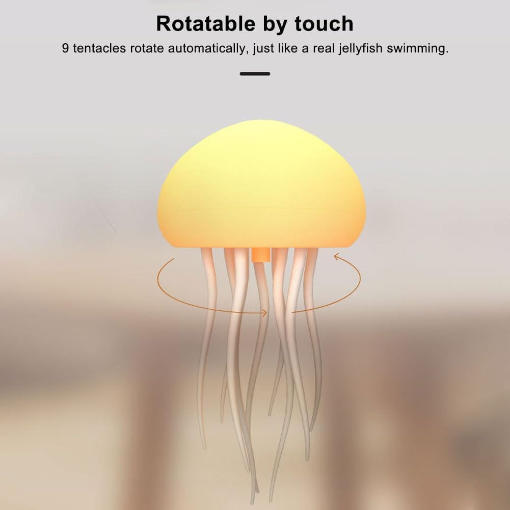Jellyfish Lamp Real - Soothing Color Changing Aquarium Light for Home